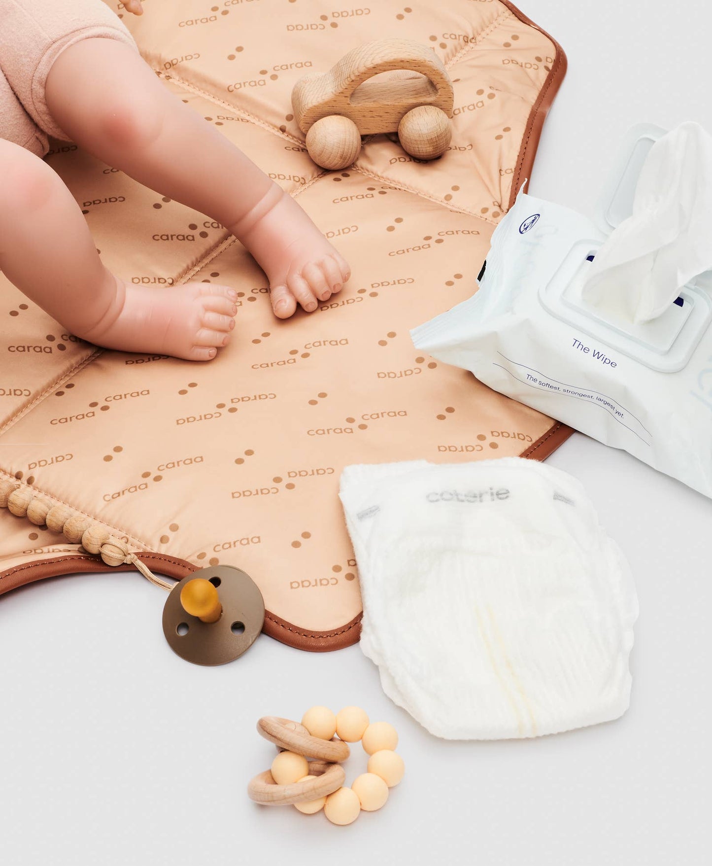 Baby Changing Mat Nylon in Clay